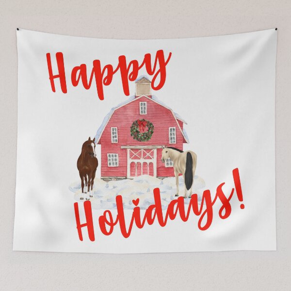 Item preview, Happy Holidays! Christmas Horse Farm designed and sold by horseymj1.