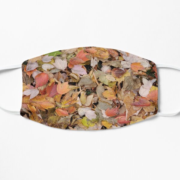 Beautiful fall colors - leaves pattern Flat Mask