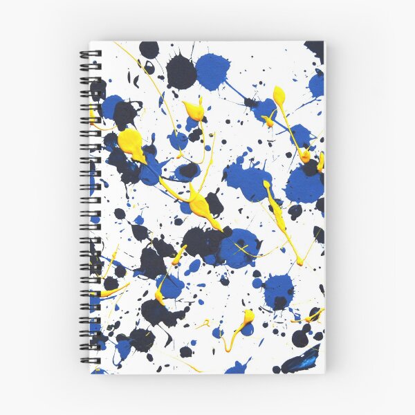 Item preview, YELLOW BLUE SPATTER LANDSCAPE designed and sold by Paramanjara.