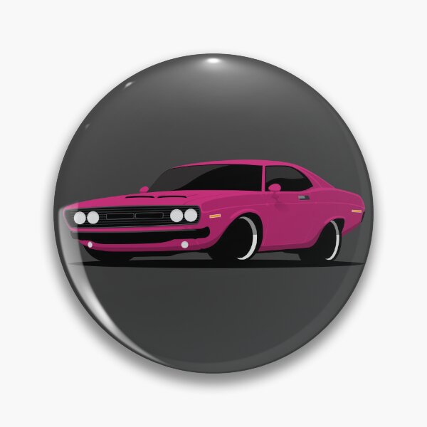 Item preview, American Muscle Pony Car Pink Illustration designed and sold by blackdogshop.