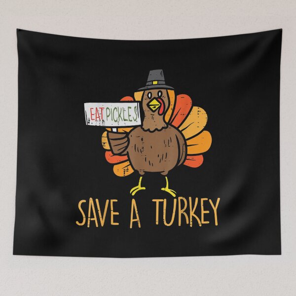 Item preview, Save A Turkey Eat A Pickles Funny Thanksgiving Men Women Kids designed and sold by SweetbeStore.