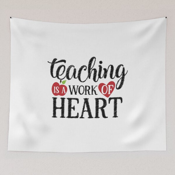 Item preview, Teaching is a Work Of Heart Teacher Appreciation Gift, Teaching is a Work Of Heart designed and sold by RedArtsDesign.