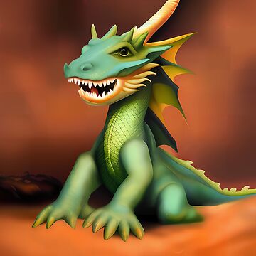 Artwork thumbnail, Baby Green Dragon by dragynrain