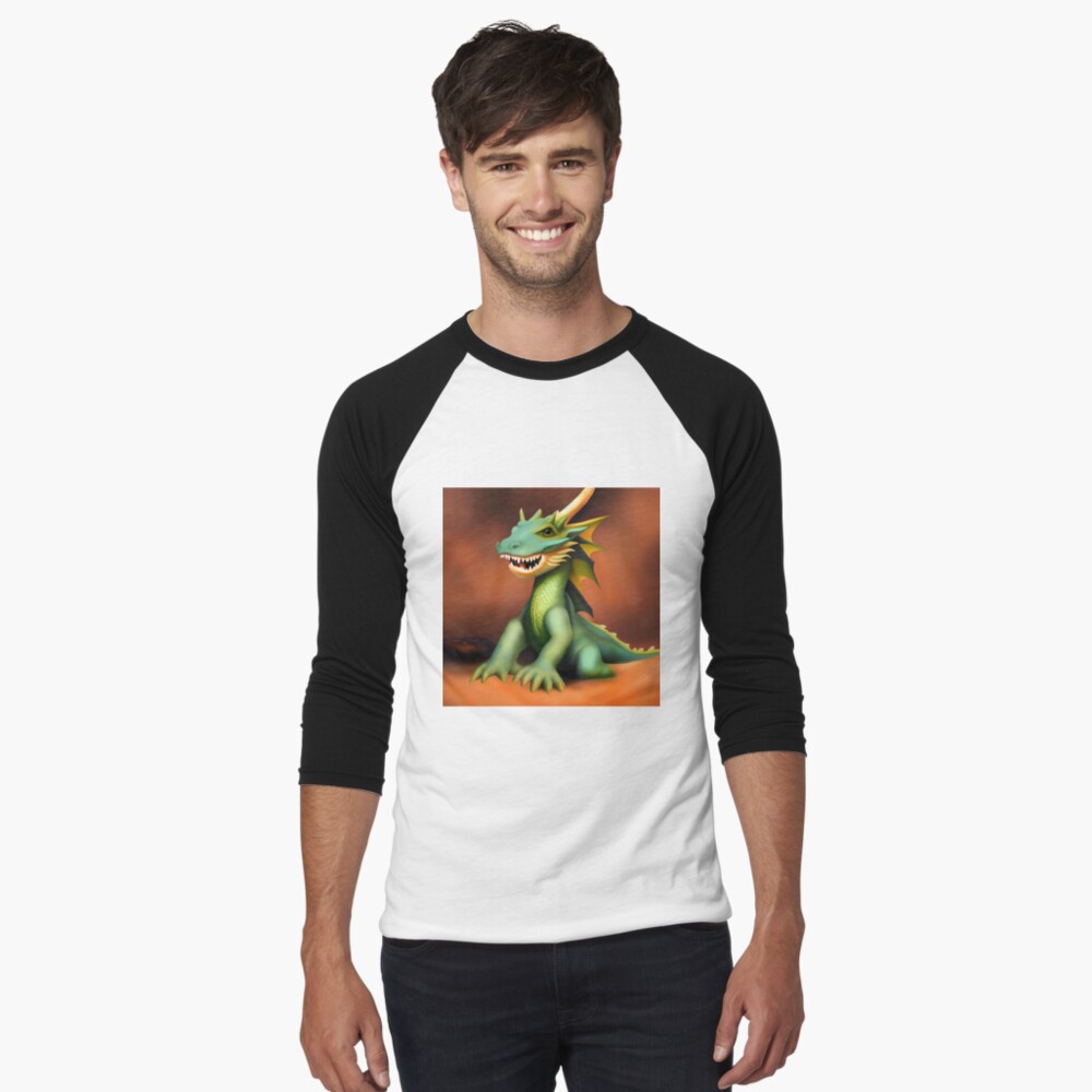 Item preview, Baseball ¾ Sleeve T-Shirt designed and sold by dragynrain.