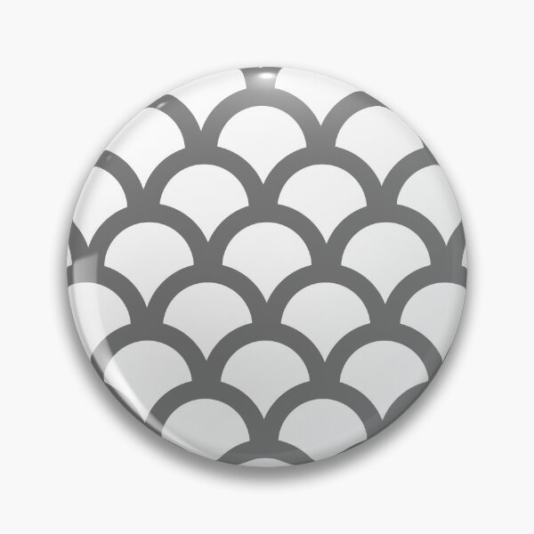 Item preview, Half Circle Gray Pattern designed and sold by mylensflow.