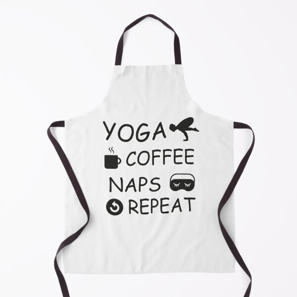 Item preview, yoga coffee naps repeat designed and sold by artzaka.
