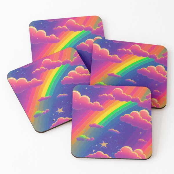 Item preview, Rainbows, Clouds And Stars designed and sold by Unicorn Trainwreck.