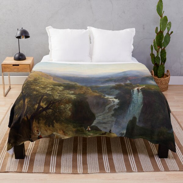 Item preview, The Cascades of Tivoli | Franz Knebel | 1867 Italian Landscape Art designed and sold by CJET.