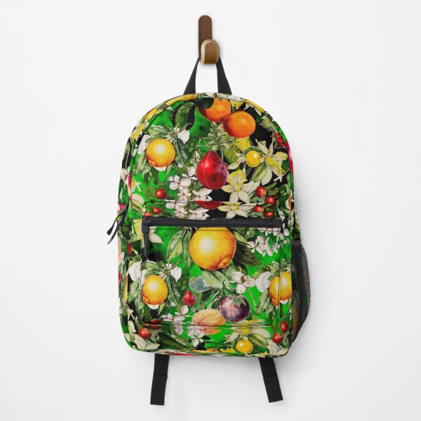 Item preview, Trendy Blooming citrus fruits paradise, orange botanical illustration, green floral illustration    designed and sold by ZeinabTaha.