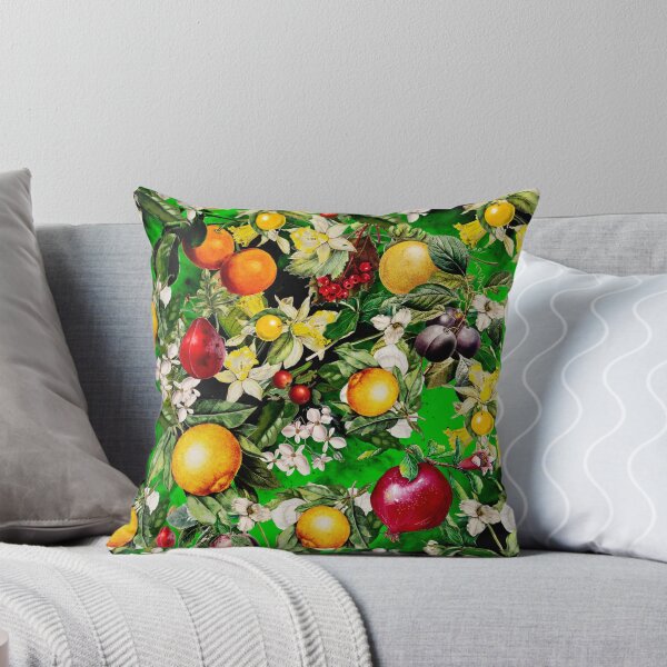 Item preview, Trendy Blooming citrus fruits paradise, orange botanical illustration, green floral illustration    designed and sold by ZeinabTaha.