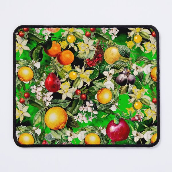 Item preview, Trendy Blooming citrus fruits paradise, orange botanical illustration, green floral illustration    designed and sold by ZeinabTaha.
