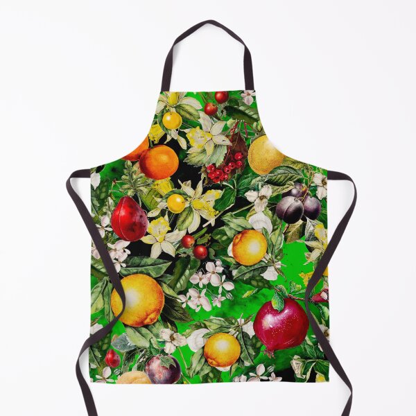 Item preview, Trendy Blooming citrus fruits paradise, orange botanical illustration, green floral illustration designed and sold by ZeinabTaha.