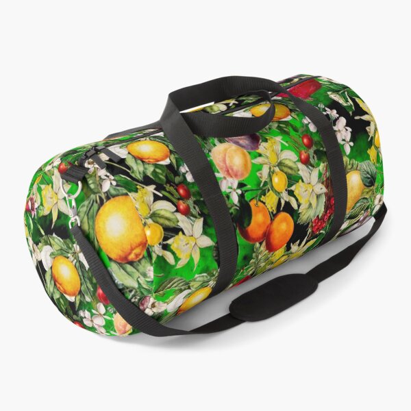 Item preview, Trendy Blooming citrus fruits paradise, orange botanical illustration, green floral illustration designed and sold by ZeinabTaha.