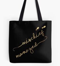 Mischief Managed (black) Tote Bag
