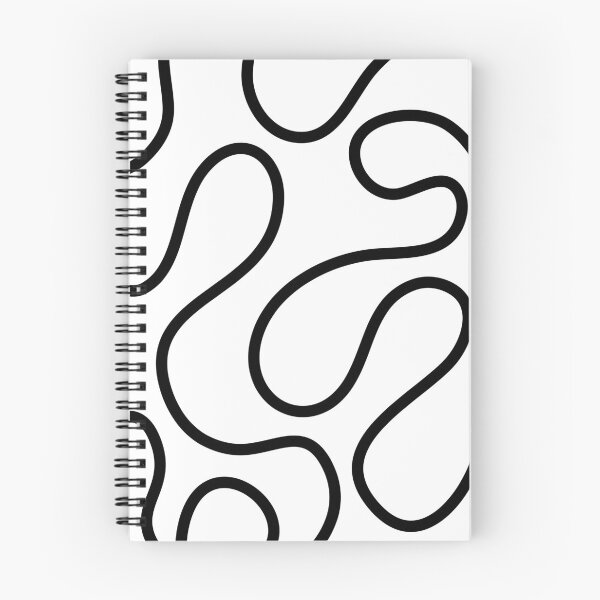 Item preview, Black and White Minimal Curves Lines Abstract Artwork designed and sold by patternsoup.