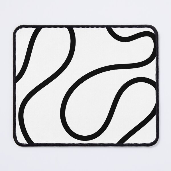 Item preview, Black and White Minimal Curves Lines Abstract Artwork designed and sold by patternsoup.