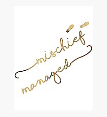 Mischief Managed Photographic Print