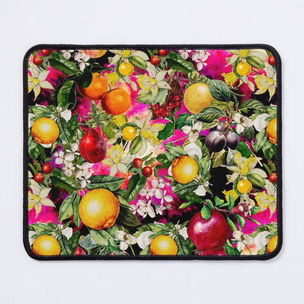 Item preview, Trendy Blooming citrus fruits paradise, orange botanical illustration, pink floral illustration    designed and sold by ZeinabTaha.