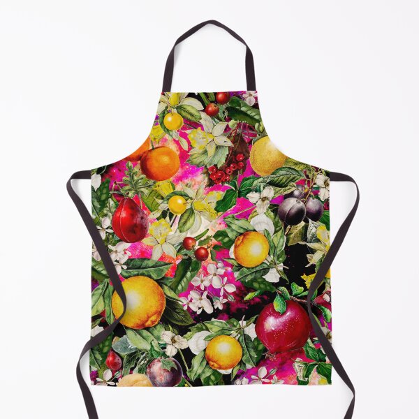Item preview, Trendy Blooming citrus fruits paradise, orange botanical illustration, pink floral illustration    designed and sold by ZeinabTaha.