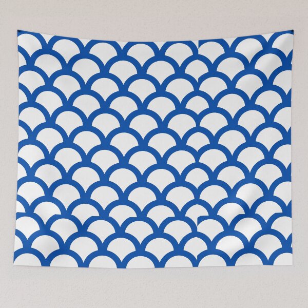 Item preview, Half Circle Blue Pattern designed and sold by mylensflow.