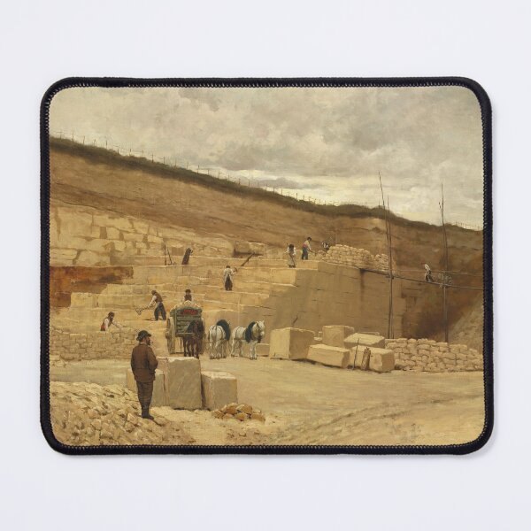Item preview, The Quarry of Monsieur Pascal near Nanterre | Jean-Charles Cazin | 1875 French Landscape Art designed and sold by CJET.