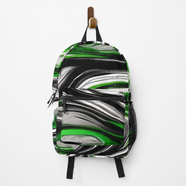 Item preview, Green Pattern of Swirls mixed with Black and White swirls. designed and sold by deniselynnimage.