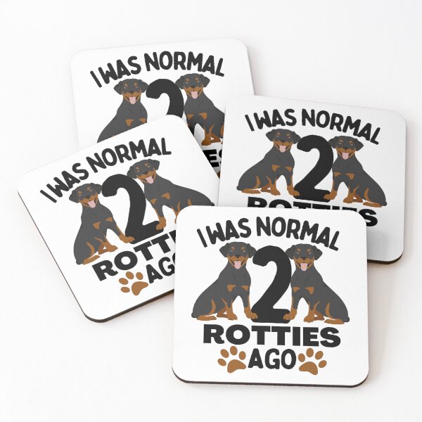 Item preview, I was normal two Rottweilers ago funny Rottie lover designed and sold by JoeyGrace.