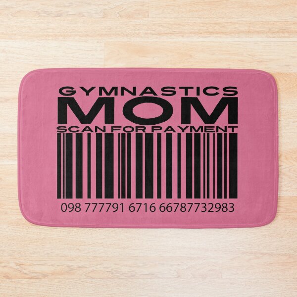 Item preview, Gymnastics Mom Scan For Payment | Gymnastics Mom | Funny Gymnastics Quote (White Lettering Available) designed and sold by Wavecrest Wearables.