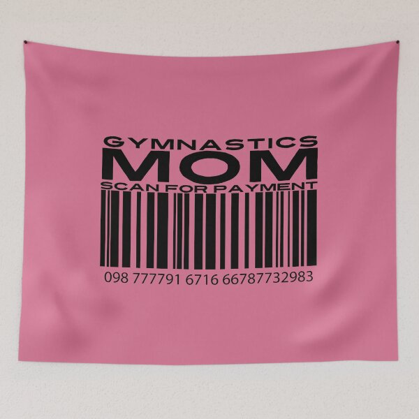 Item preview, Gymnastics Mom Scan For Payment | Gymnastics Mom | Funny Gymnastics Quote (White Lettering Available) designed and sold by Wavecrest Wearables.