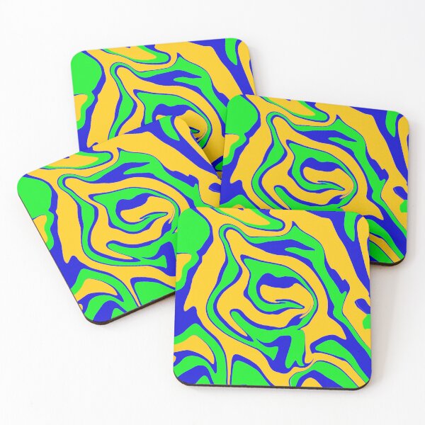 Item preview, Gold, Blue, & Green Liquid Swirl designed and sold by rainestore.