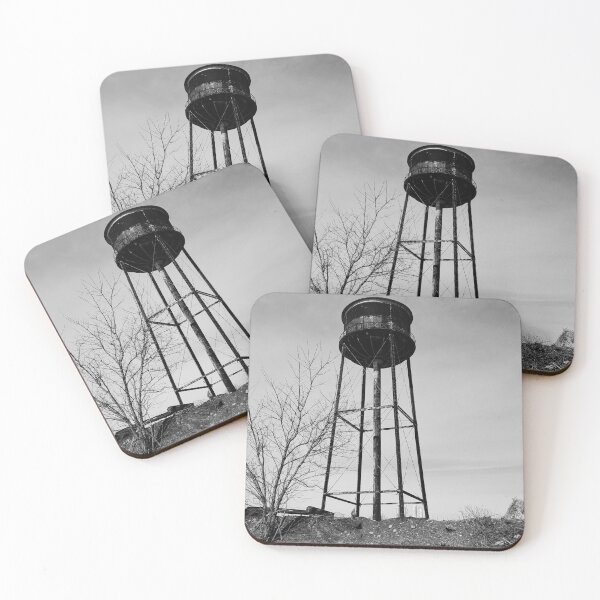 Item preview, Old water tower in black in white designed and sold by photoshine.
