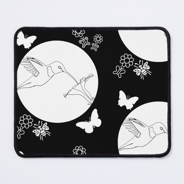 Item preview, Hummingbird With Flowers Native Garden Design designed and sold by EarthArtDesigns.
