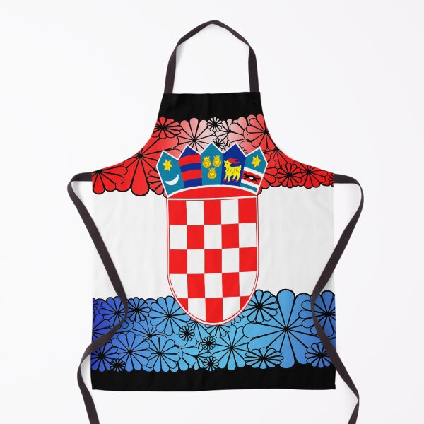 Item preview, Flag of Croatia (unofficial illustration) (dark background) designed and sold by Elizabeth Lemos.