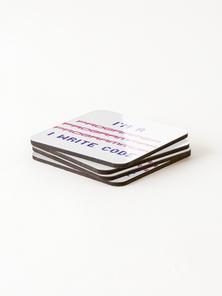 Thumbnail 4 of 5, Coasters (Set of 4), I wrote code designed and sold by Rolmani-shop.