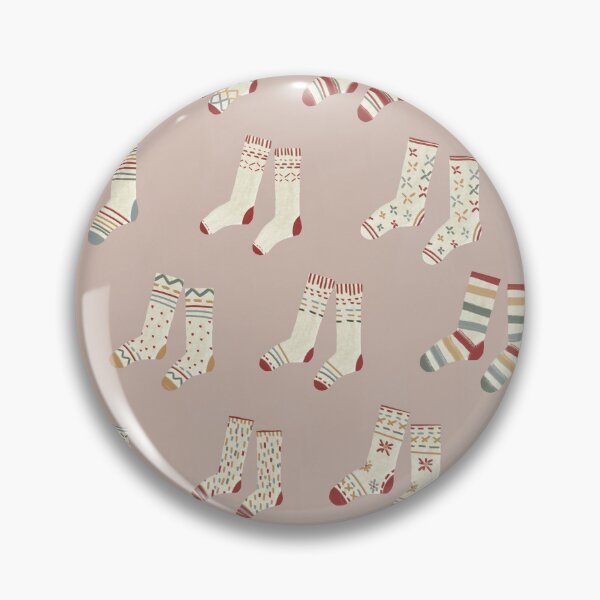 Item preview, Cozy Winter - Cozy socks in peach designed and sold by TheMirwoForest.