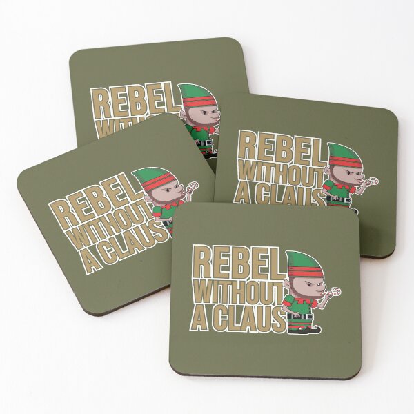 Item preview, REBEL WITHOUT A CLAUS designed and sold by DrawnBadlyArt.