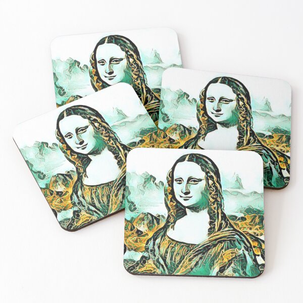 Item preview, "Mona Lisa (60)" Da Vinci's famous painting reimagined. designed and sold by thalasson.