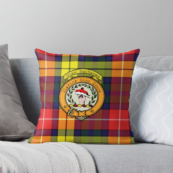 Aperçu de l'œuvre Tartan et écusson écossais de Buchanan créée et vendue par BagTown Clans.