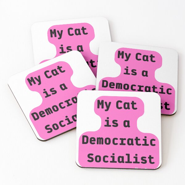 Item preview, My Cat is a Democratic Socialist Sticker designed and sold by laouamra.