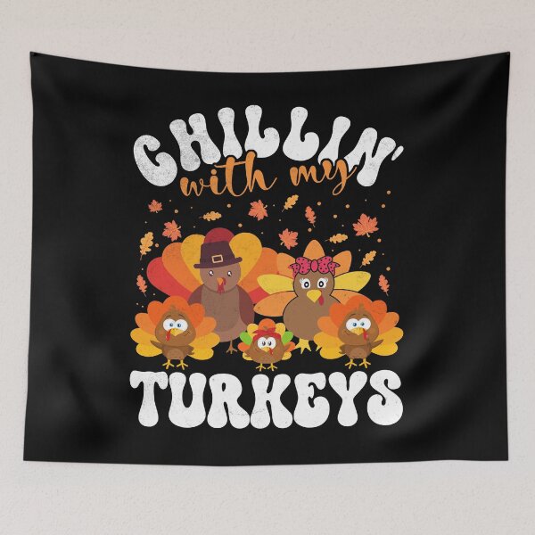 Item preview, Chilling With My Turkeys Matching Family Thanksgiving Turkey designed and sold by Zulfiqqar.