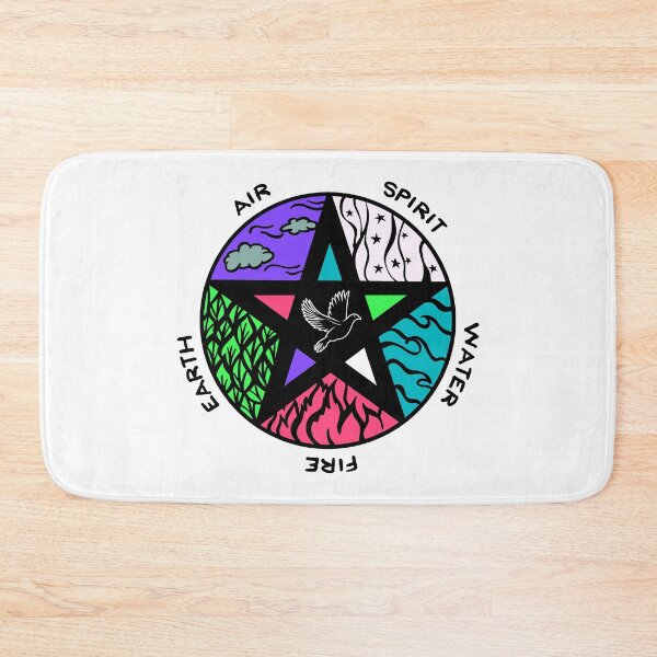 Item preview, Spiritual Dove Five Elements Pentagram Spring Colour designed and sold by OmniRoseArt.