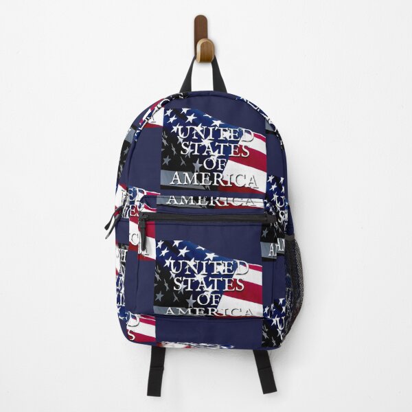 Item preview, UNITED STATES OF AMERICA with an American Flag background designed and sold by AmericaFreedom.