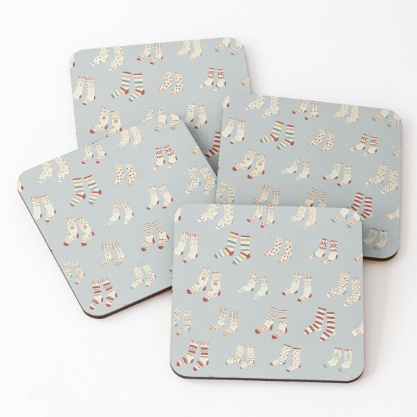Item preview, Cozy Winter - Cozy socks in light blue designed and sold by TheMirwoForest.