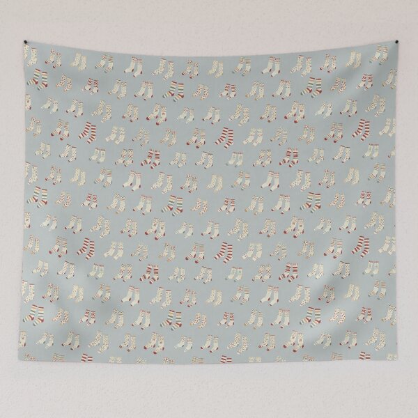 Item preview, Cozy Winter - Cozy socks in light blue designed and sold by TheMirwoForest.