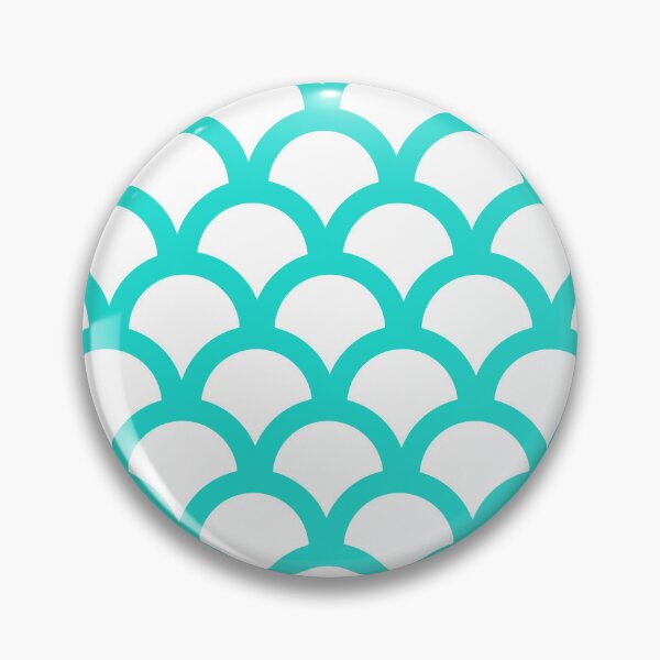 Item preview, semi circle aqua pattern designed and sold by mylensflow.