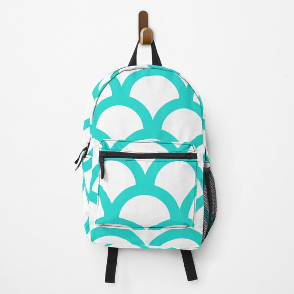 Item preview, semi circle aqua pattern designed and sold by mylensflow.