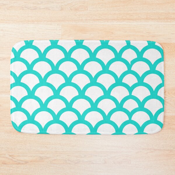 Item preview, semi circle aqua pattern designed and sold by mylensflow.