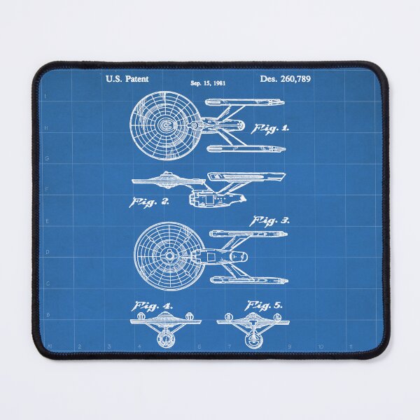 Item preview, Star Ship Patent - Science Fiction Fan Space Craft Art - Blueprint designed and sold by patentpress.