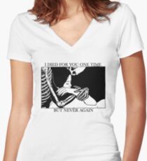 Ich starb einmal für dich, aber nie wieder Shirt mit V-Ausschnitt
