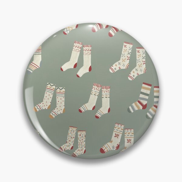 Item preview, Cozy Winter - Cozy socks in green pastel designed and sold by TheMirwoForest.